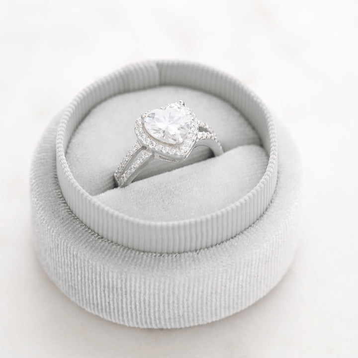 Beautiful Heart CZ Promise Ring