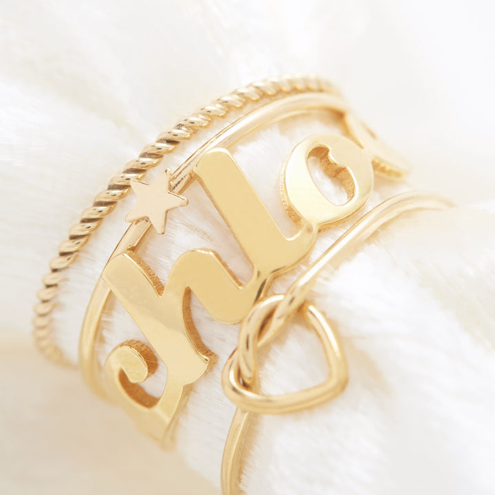 Gold Filled Twist Stackable Ring