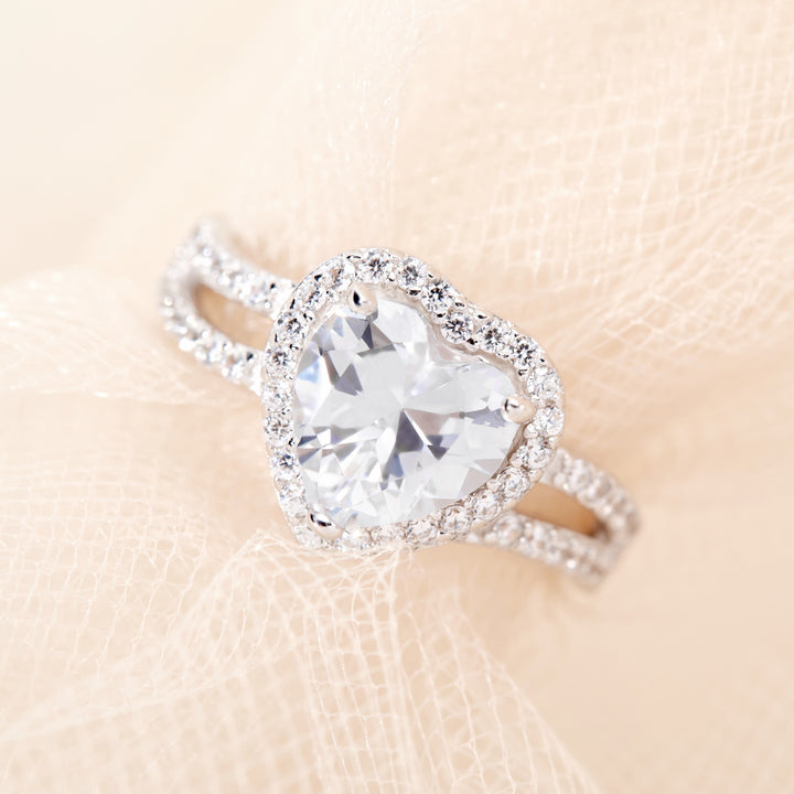 Beautiful Heart CZ Promise Ring