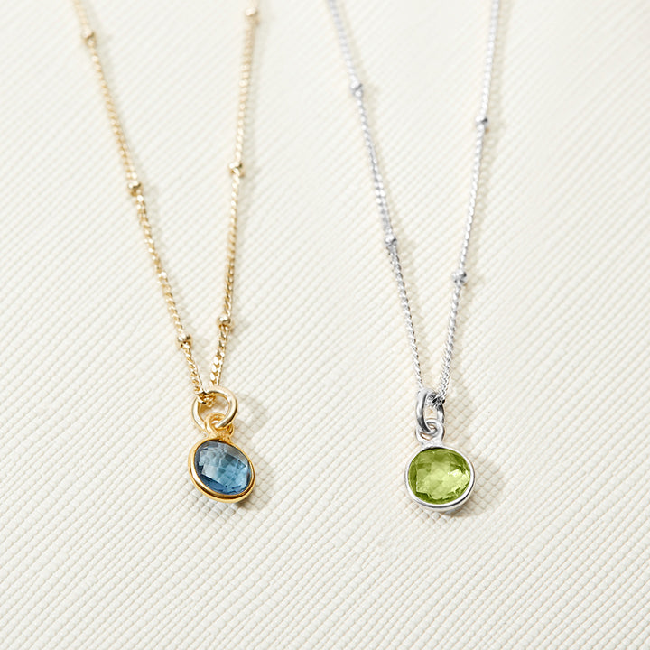 Sterling Silver Custom Gemstone Pendant