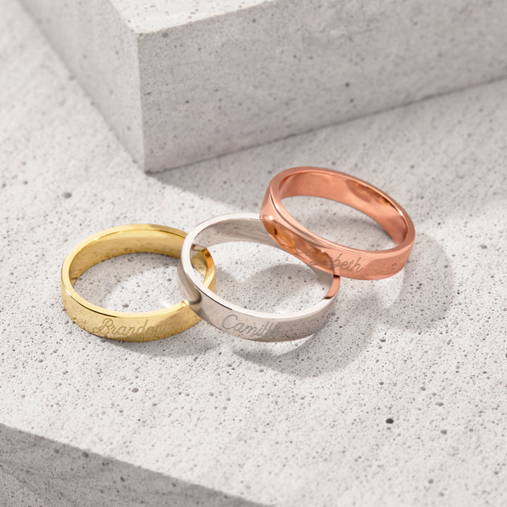 Engravable Gold Stacking Mother&