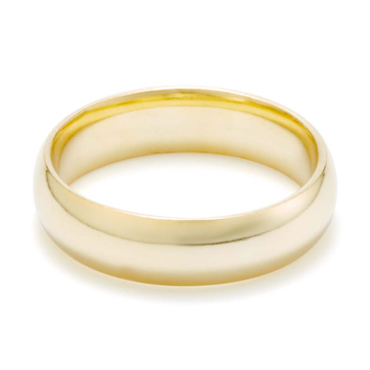 Classic 5mm Gold Plated Wedding Band