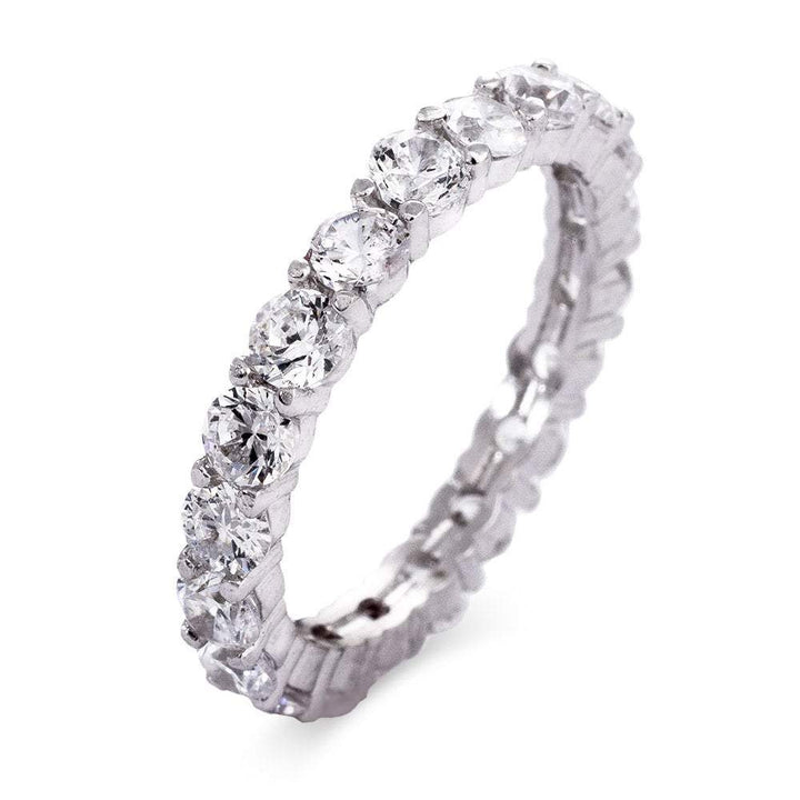 Brilliant Cut CZ Stackable Eternity Band