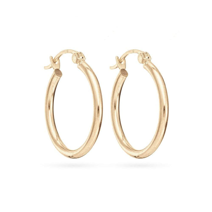 14K Gold 3/4&quot; Hoop Earrings