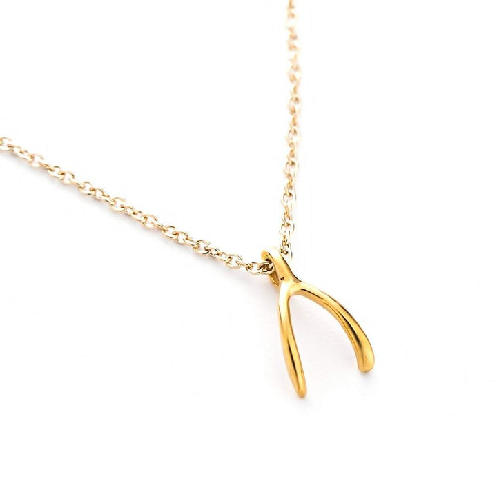 Dogeared Wish Gold Dipped Necklace