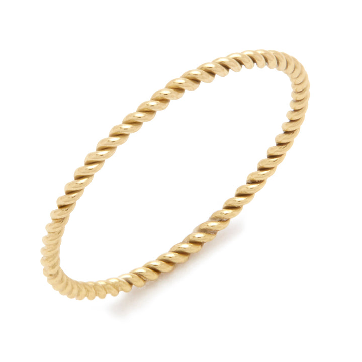 Gold Filled Twist Stackable Ring