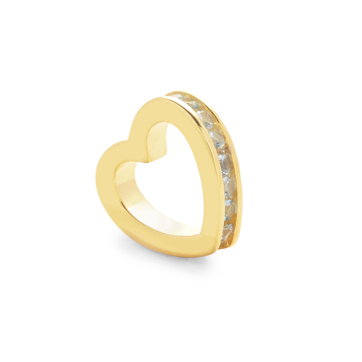 Gold March Eternity Heart Charm