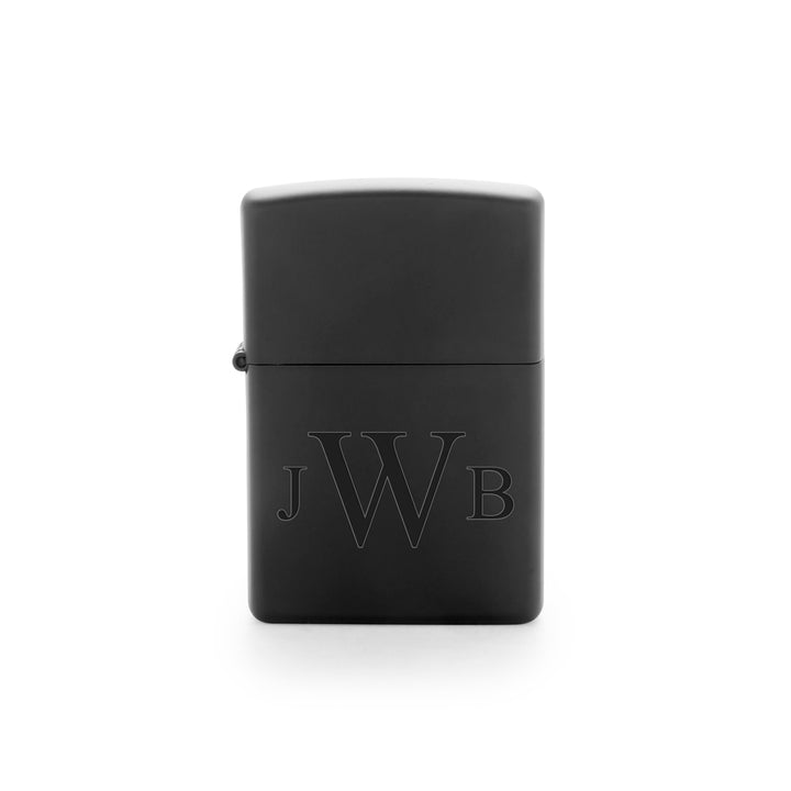 Engravable Matte Black Zippo Lighter