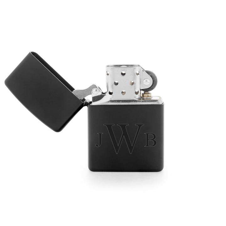 Engravable Matte Black Zippo Lighter