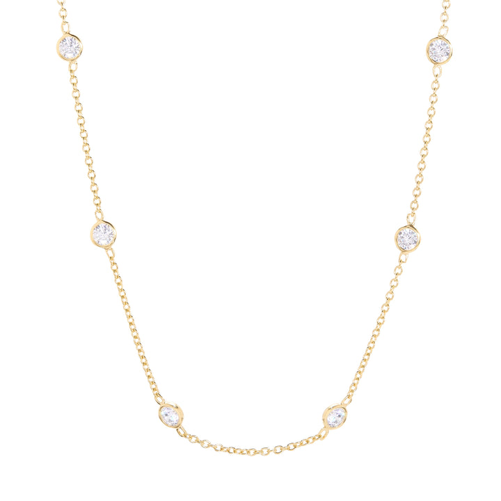 CZ Gold By the Yard Necklace