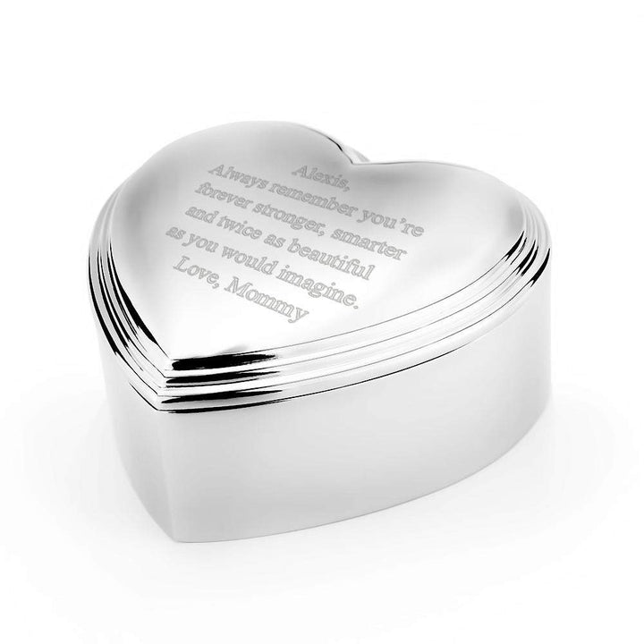 Heart Shaped Keepsake Jewelry Box