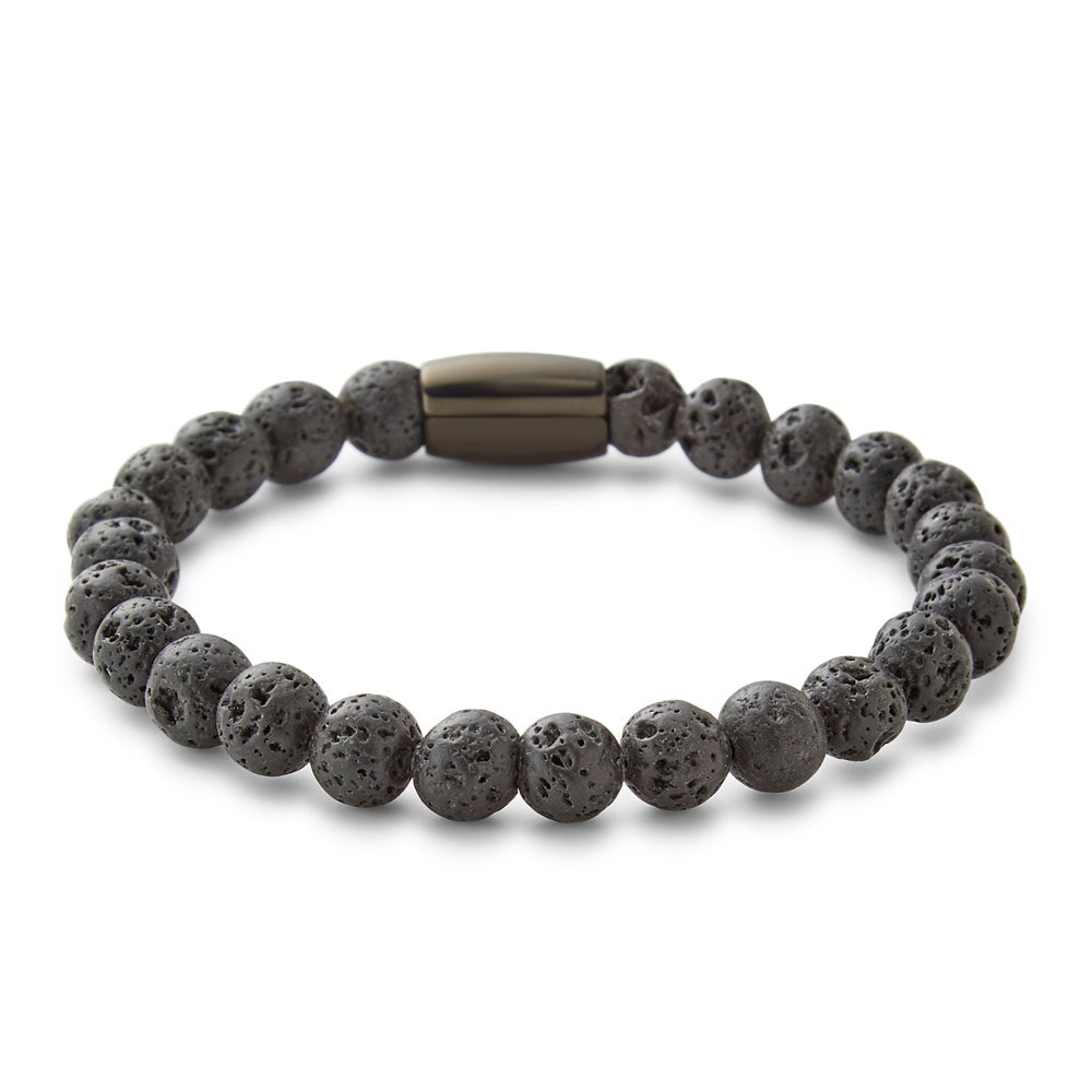 Men's Lava Rock Bead Bracelet