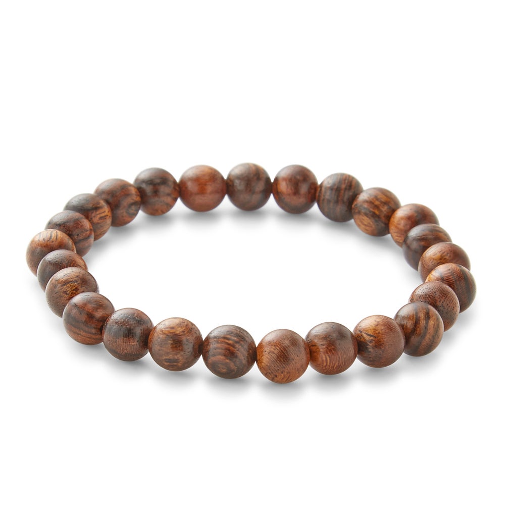 Men's Tigerwood Bead Bracelet