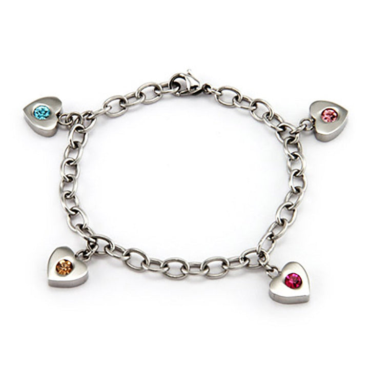 4 Stone Family of Hearts Custom Birthstone Bracelet