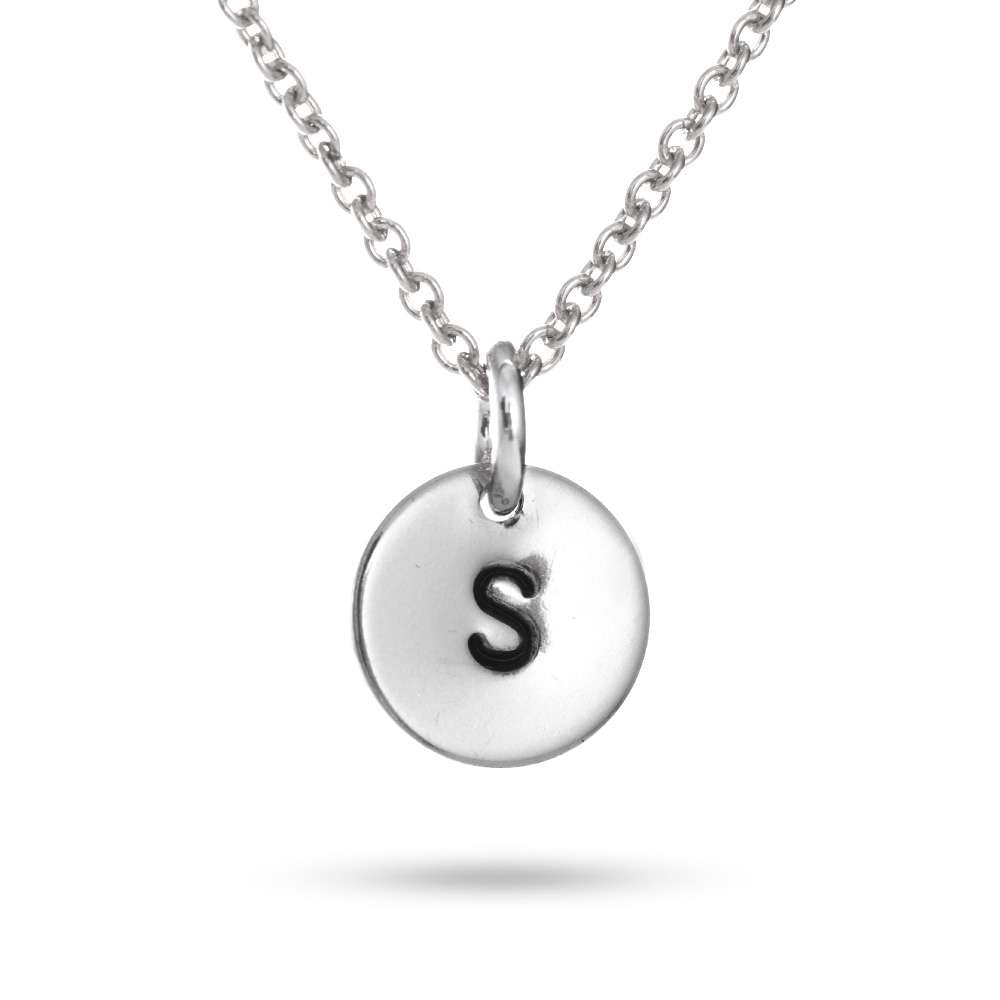 3/8" Sterling Silver Round Tag for Hand Stamping