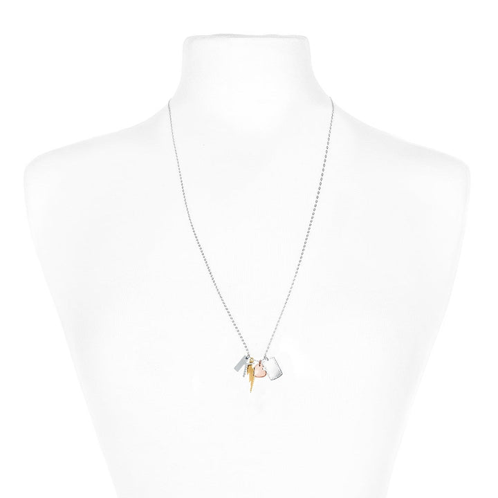 Sideways Heart Rose Gold Charm