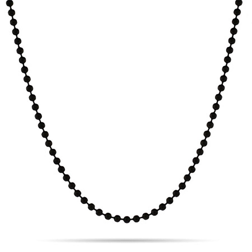 2.4mm Black IP Plated Bead Chain