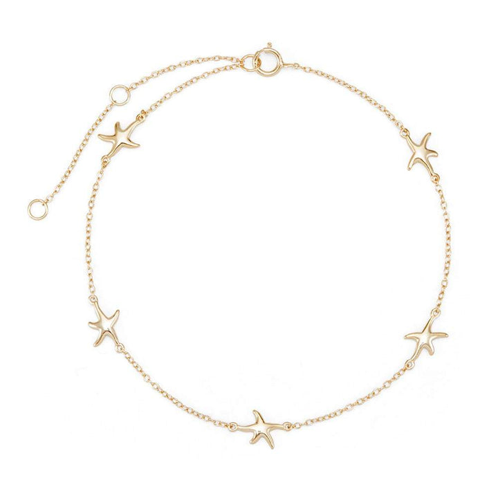 Starfish Gold Anklet