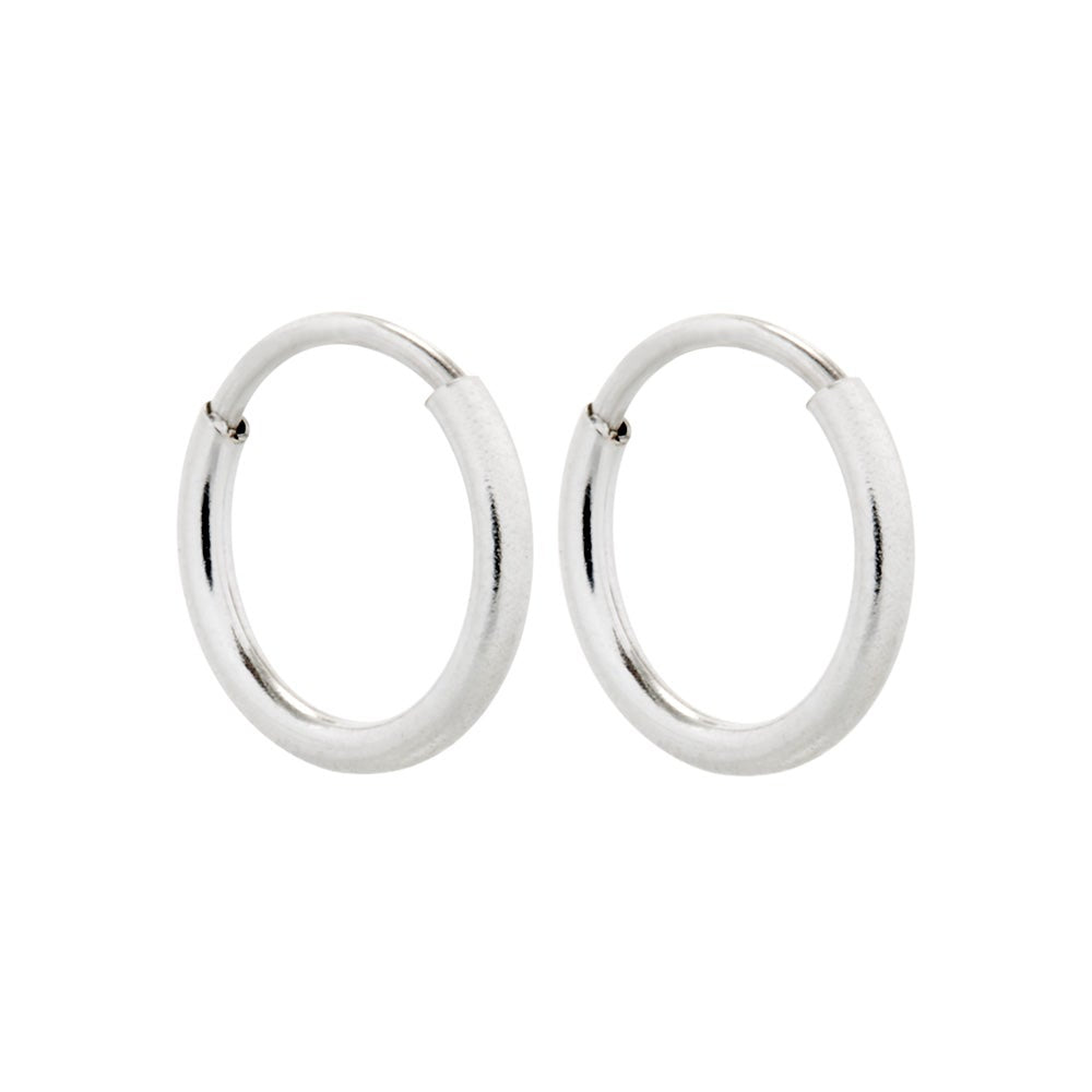 3/8 Inch Petite Sterling Silver Hoop Earrings