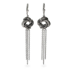 【STONEHENgE】Silver Material Love Knot Earrings SC1512 Jilco-silver-love-knot-