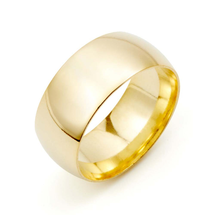 Classic 8mm Gold Plated Wedding Band