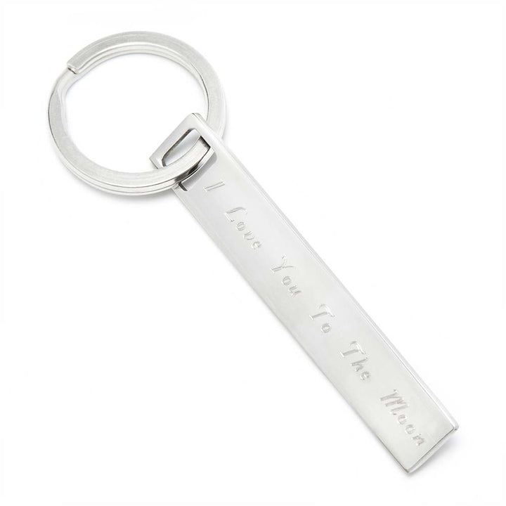 Designer Inspired Engravable Tag Keychain