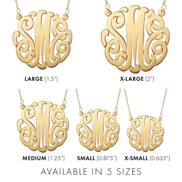 Gold Monogram Necklace