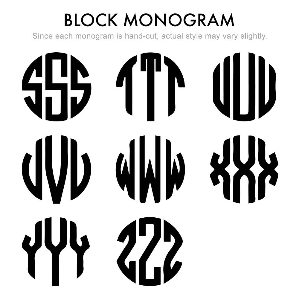 Block Initials Examples 14K Gold Mini Two Initial Block Style Monogram – Mill Rock East