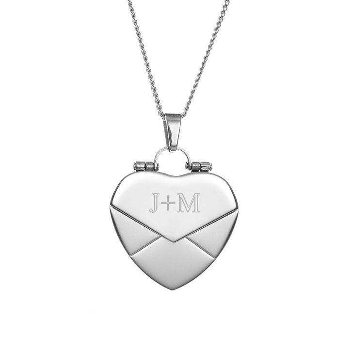 Coordinate Secret Message Locket - 2 line coordinate insert