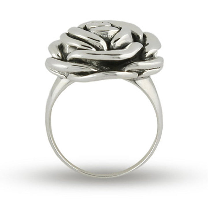 Sterling Silver Rose Ring