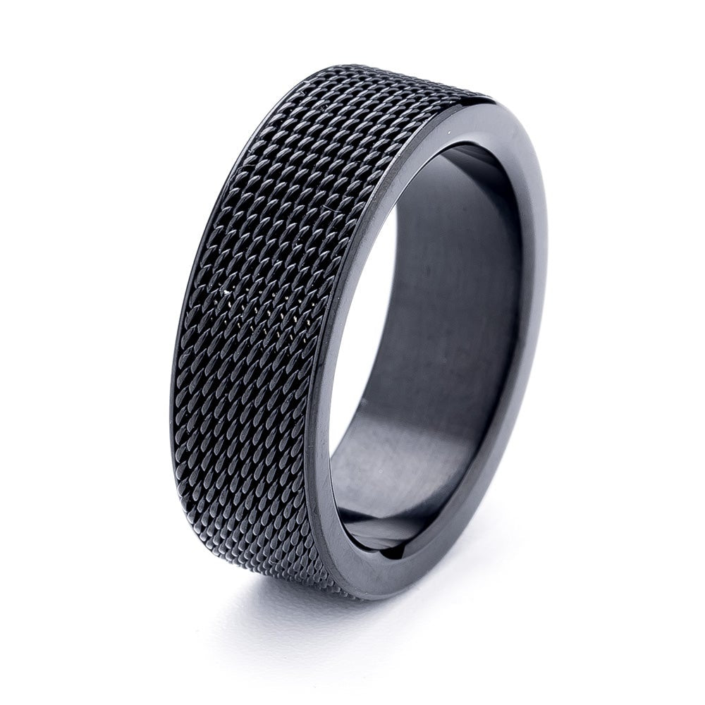 Mesh Black Stainless Steel Band