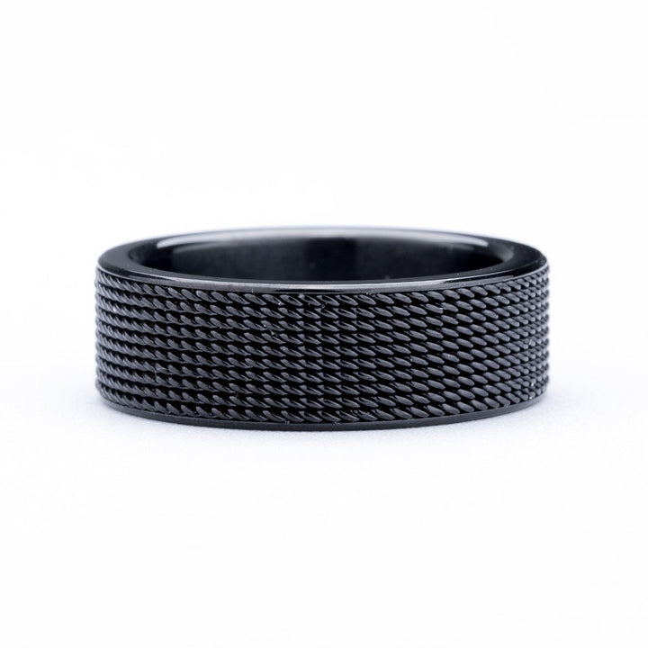 Mesh Black Stainless Steel Band